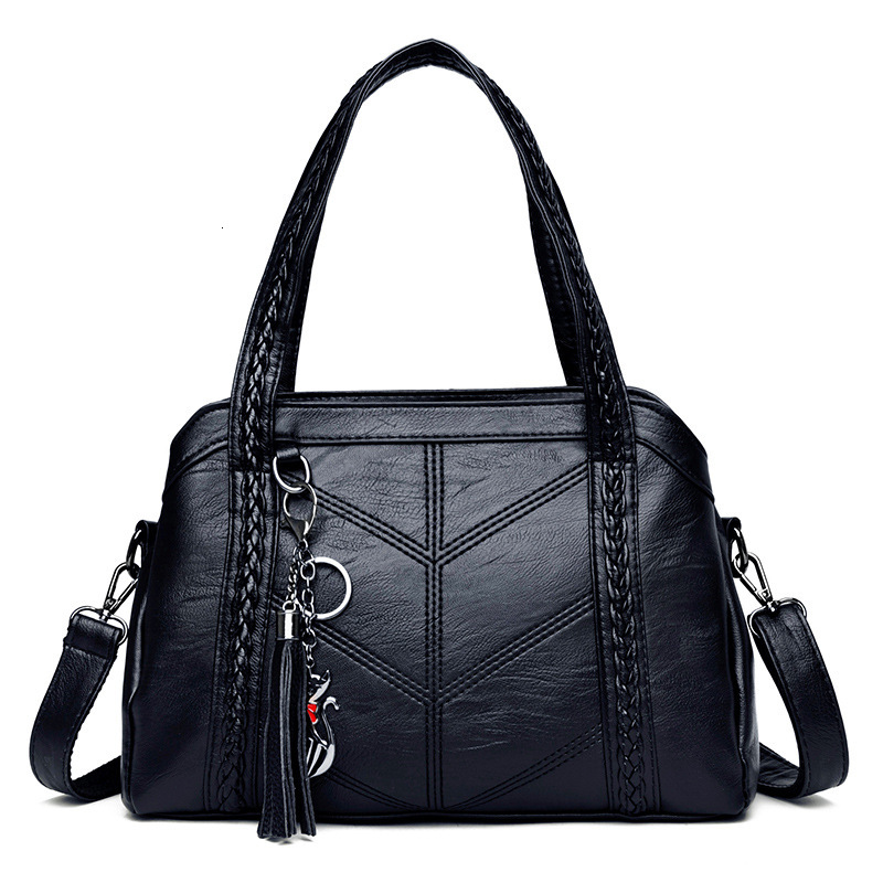 Free shipping designer New Woven Tote Bag for Women Trendy Large Capacity Mom Tassel Handbag Shoulder Bag Crossbody Bag