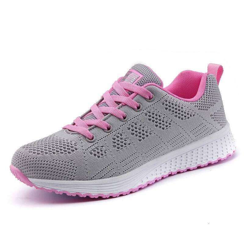 Women Fashion Casual Flat Shoes Running Sneakers Lightweight Wedge Mesh Breathable Shoes Comfy Soft Vulcanize Shoes
