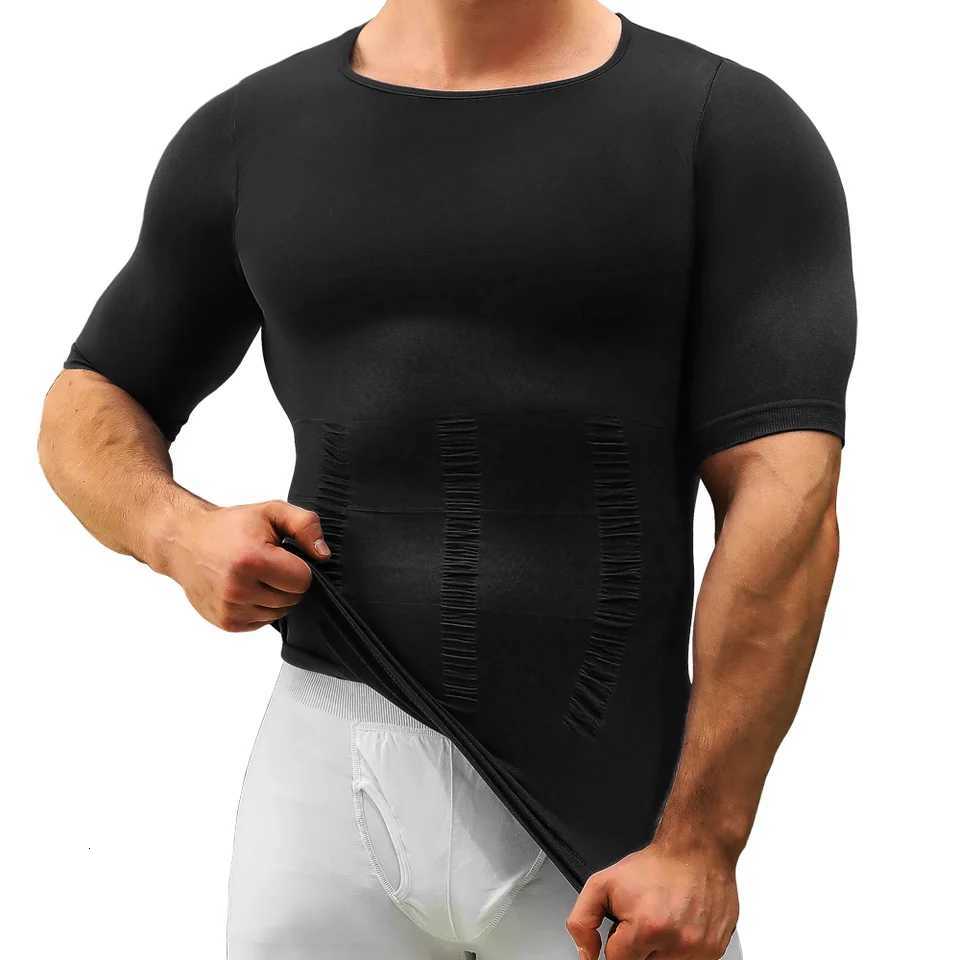 Mens Slimming Body Shapewear Posture Vest Tummy Abdomen Trimmer Compression Body Modeling Fat Burning Chest Tummy Shirts Corset W250910