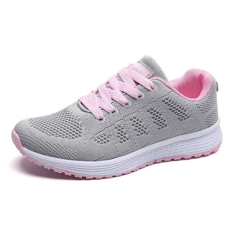 Women Casual Shoes Fashion Breathable Walking Mesh Flat Shoes Woman White Sneakers Women 2025 Tenis Feminino Female Shoes