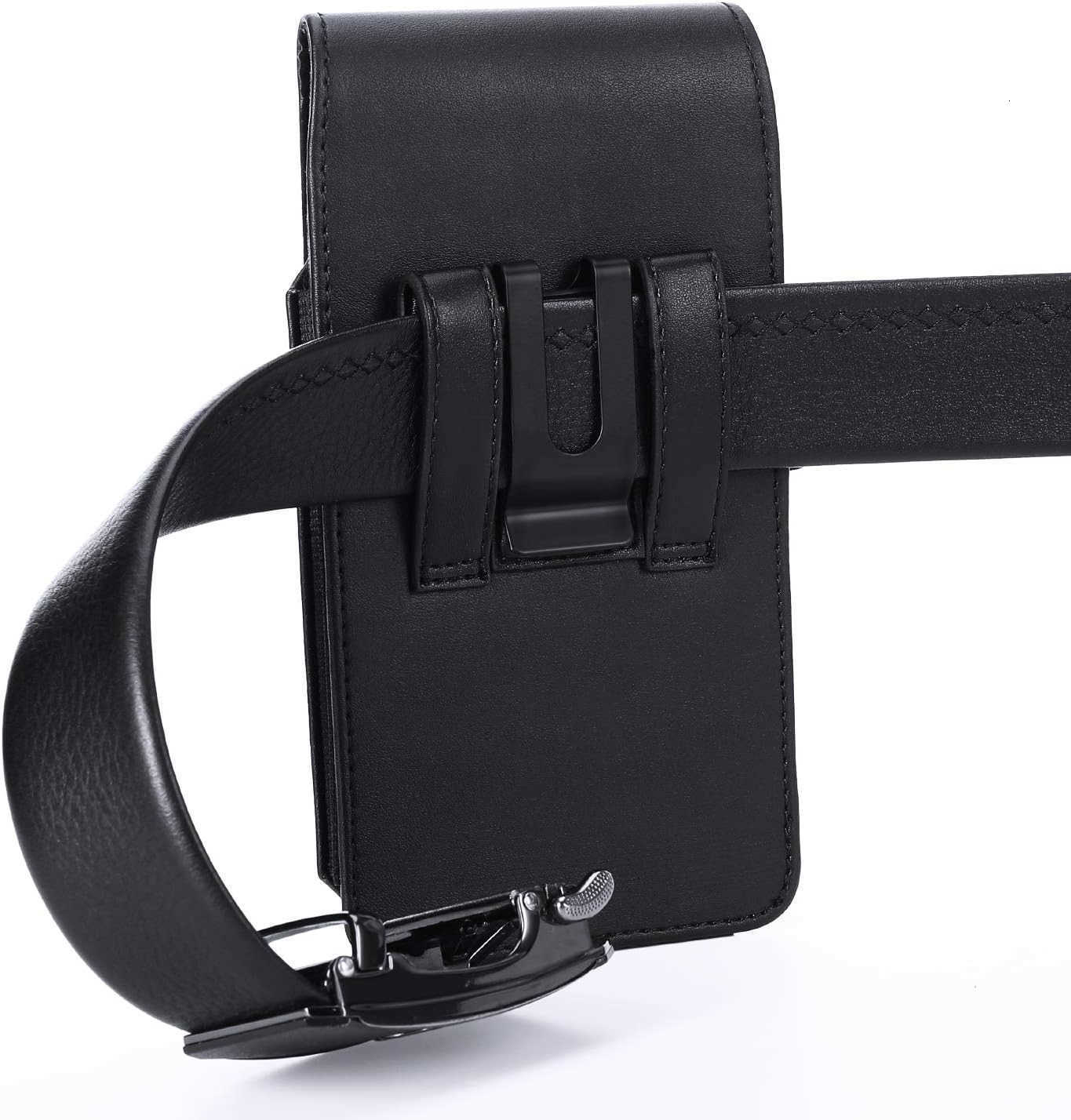 Phone Holster for iPhone 15 Plus15 Pro Max 14 Pro Max13 Pro Max 12 Pro Max 11 Pro MaxXs Max Belt Case Leather 360 Swivel Belt Clip Phone Holder Pouch 
