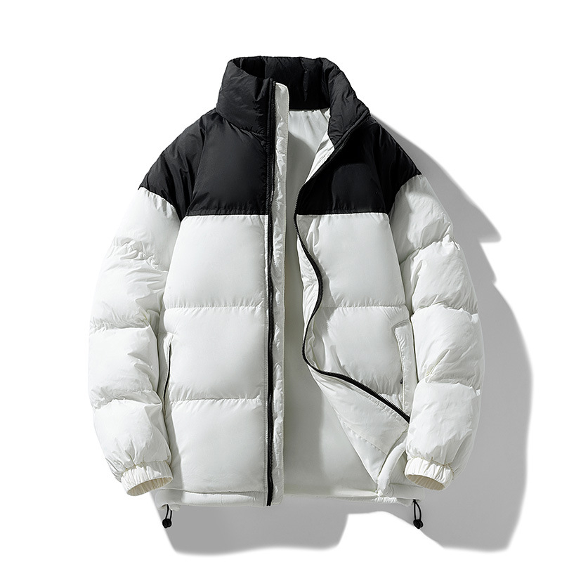 Free Shipping Designer Classic new winter stand up collar cotton jacket for both men and women trendy loose and fluffy bread cotton jacket