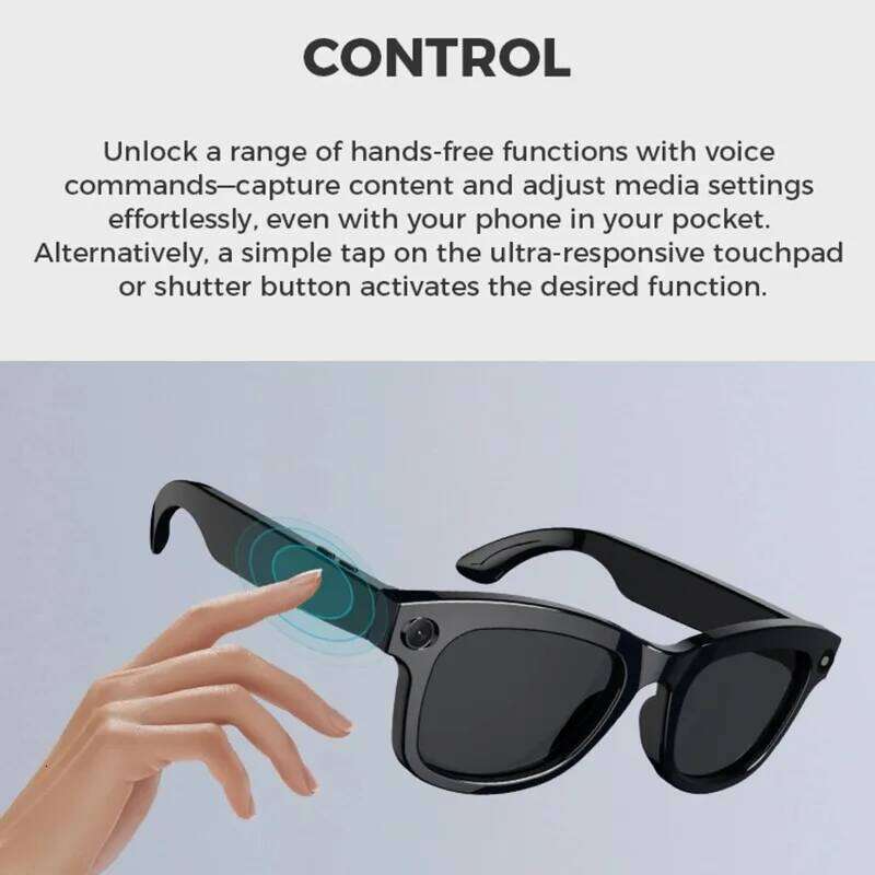 Designer Sunglasses AI Smart Glasses Camera Features P High Definition Pixel Polarized Lens Photo Conference Recorder Men And Women
