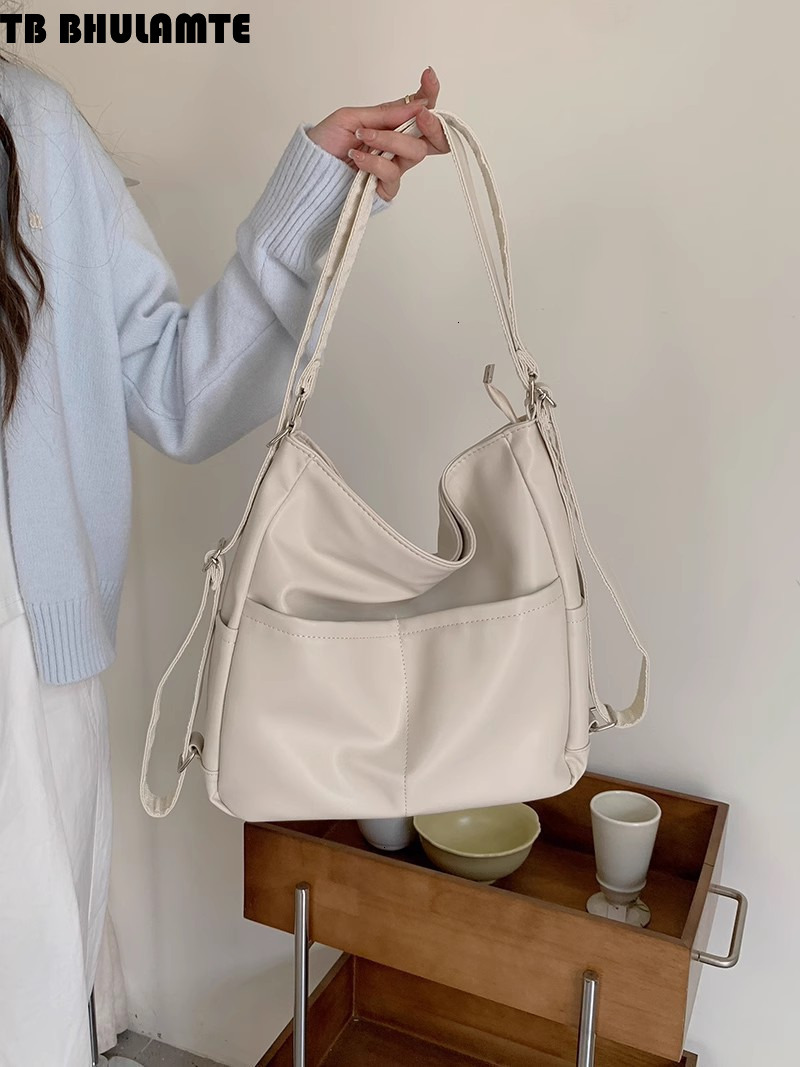 Free Shipping Designer Bag 2025 Spring New Soft Leather Bag For Women Large Capacity Commuter Tote Bag Luxury Bag Multifunctional Backpack Crossbody S