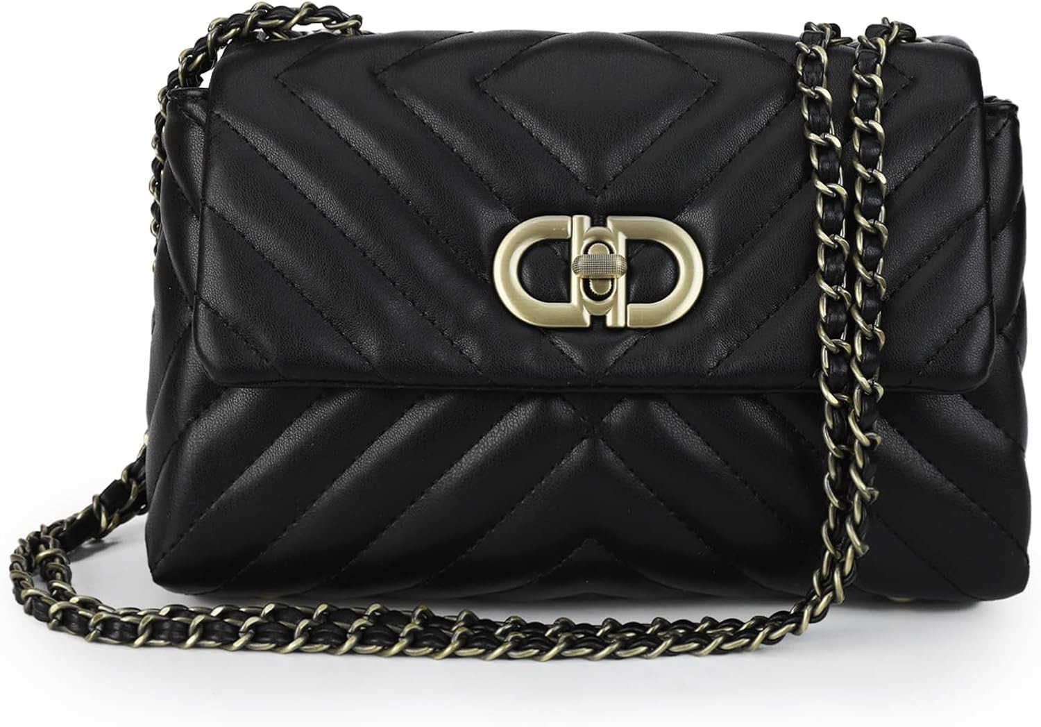 Small Quilted Crossbody Bag for Women Trendy Designer Shoulder Purse and Handbags with Chain Strap M250910