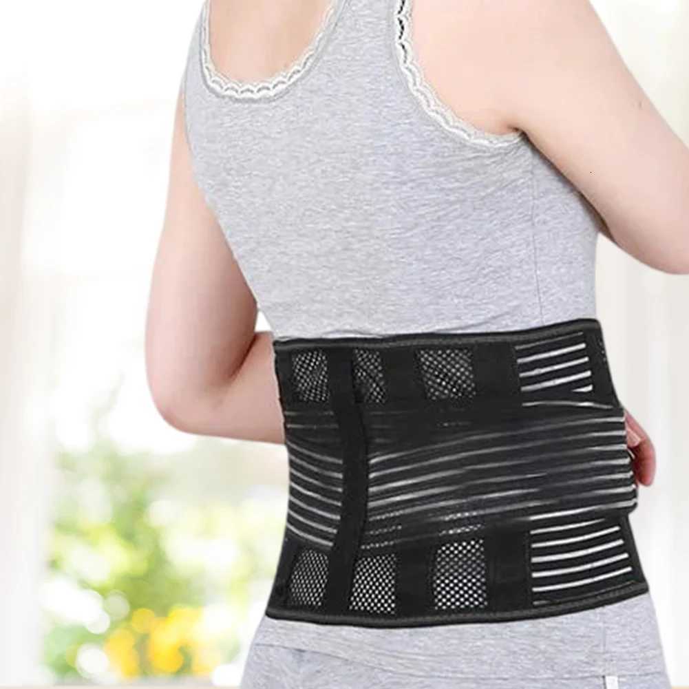 Back Brace Breathable Lumbar Support Belt Adjustable Straps Back Belt Lower Back Waist Brace for Lower Back Relief Sciatica W250910