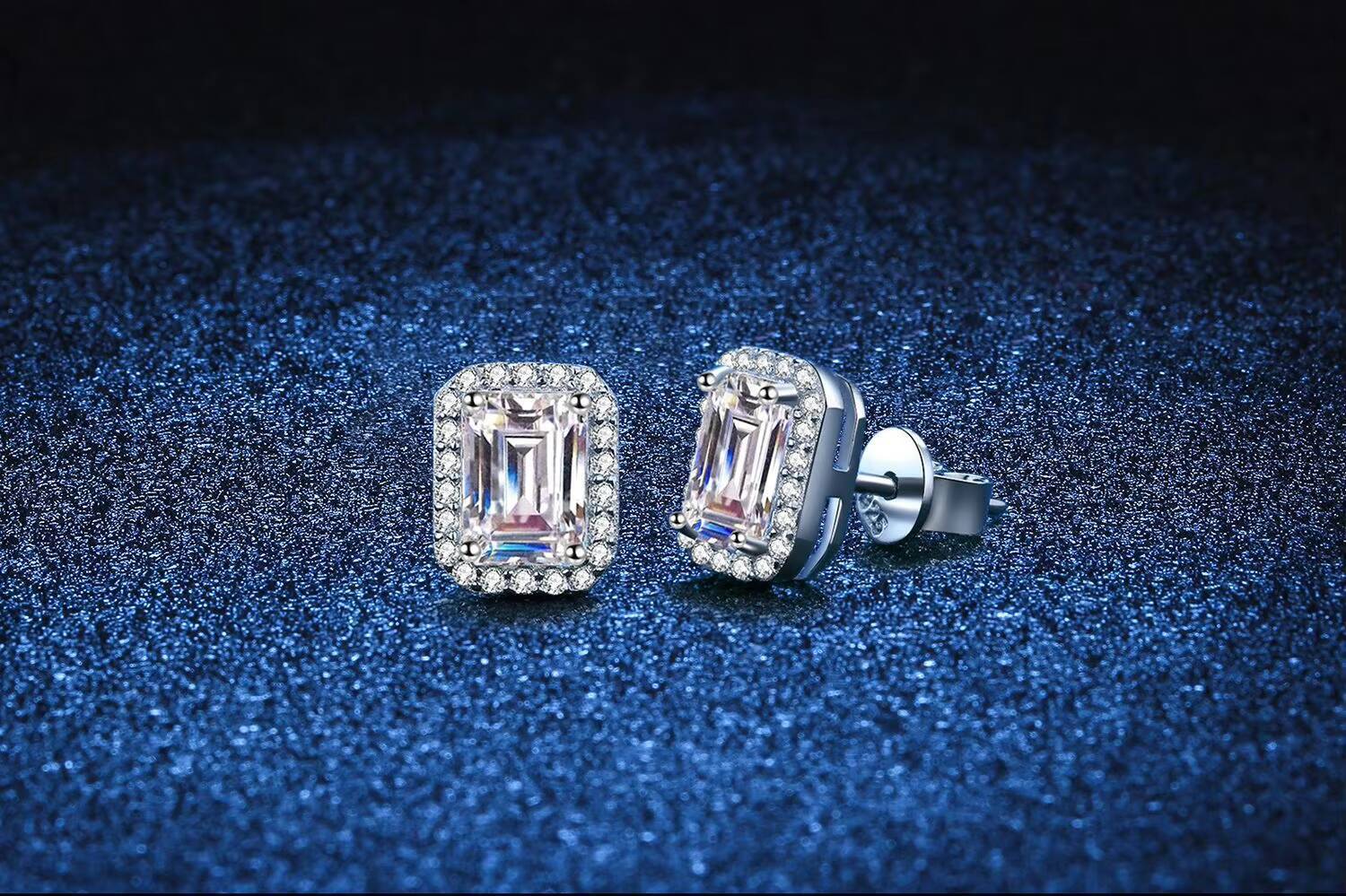 S925 Sterling Silver Moissanite Earrings