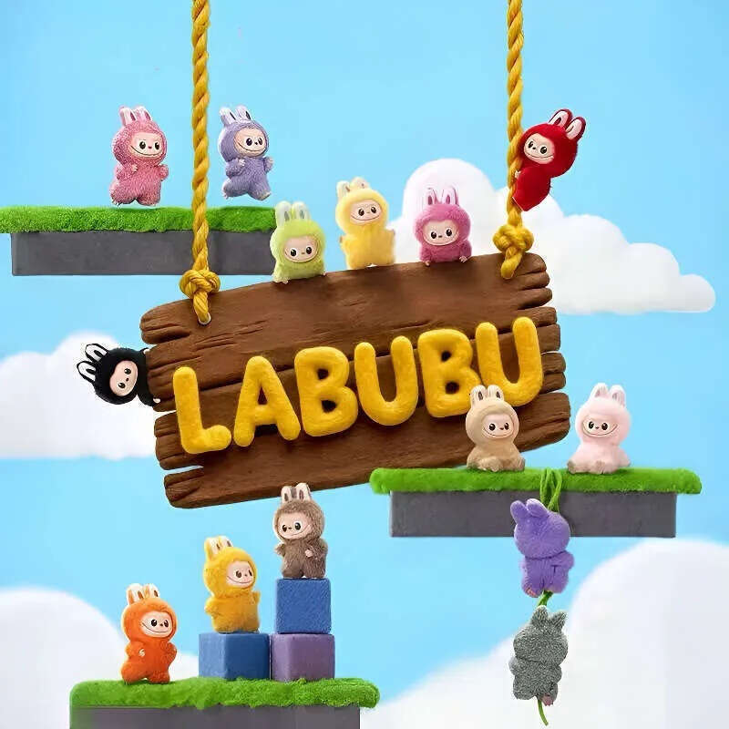 Labubu V4 Heart Code Series, Monsters Big Into Energy Series Kawaii Figure Face Clothes Doll Keychain Decor Gift Blind Bag with Box