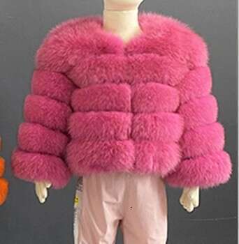 New Style Baby Girls Natural Fox Fur Jacket Children's Real Fur Coat Warm Fur Coats In Autumn And Winter For Kids 2-11 Years Old