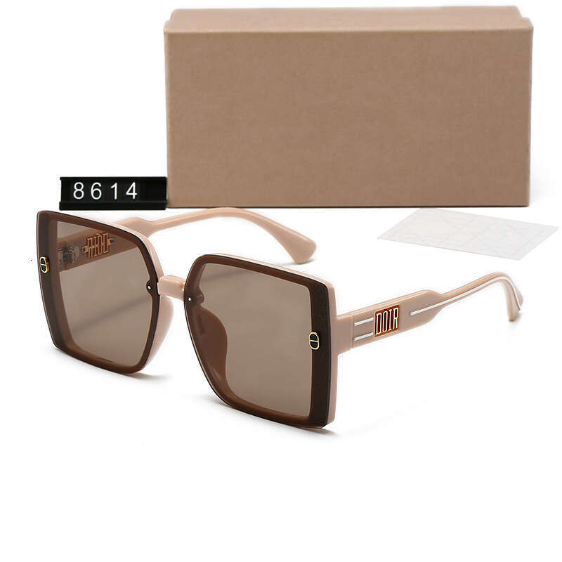 New Frameless D Brand Simple Fashion Versatile Trendy Sunglasses for Women TikTok Internet Celebrity Same Style 8614