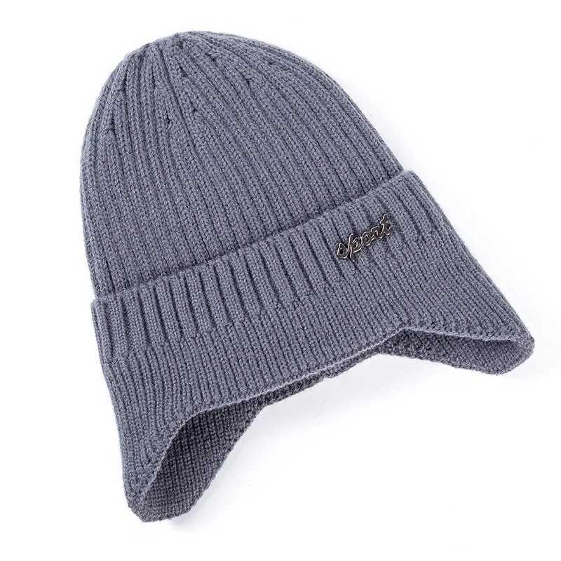 Hot Sale Ear Protection Winter Hats Stylish Soft Beanie Hat For Men Women Classic Knit Earfl Hat Warm C With EarsXJ250910