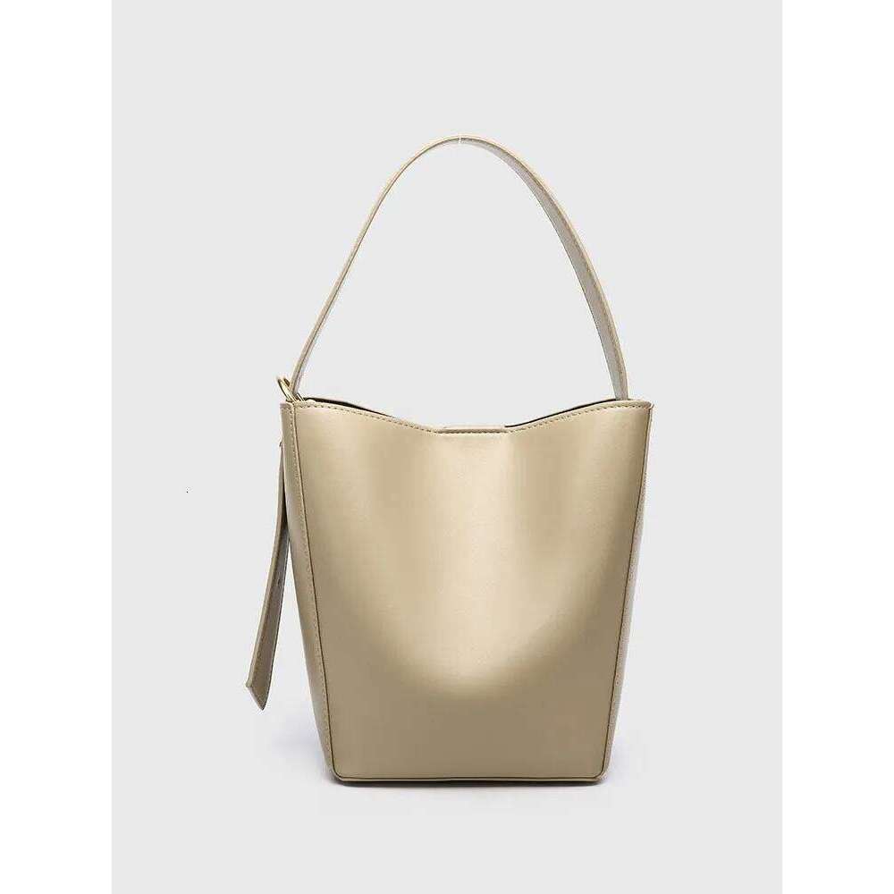 Fashion Retro Bucket High Quality PU Leather Tote Women's Handbag Casual Shoulder Bag Shopping Crossbody Female Purse