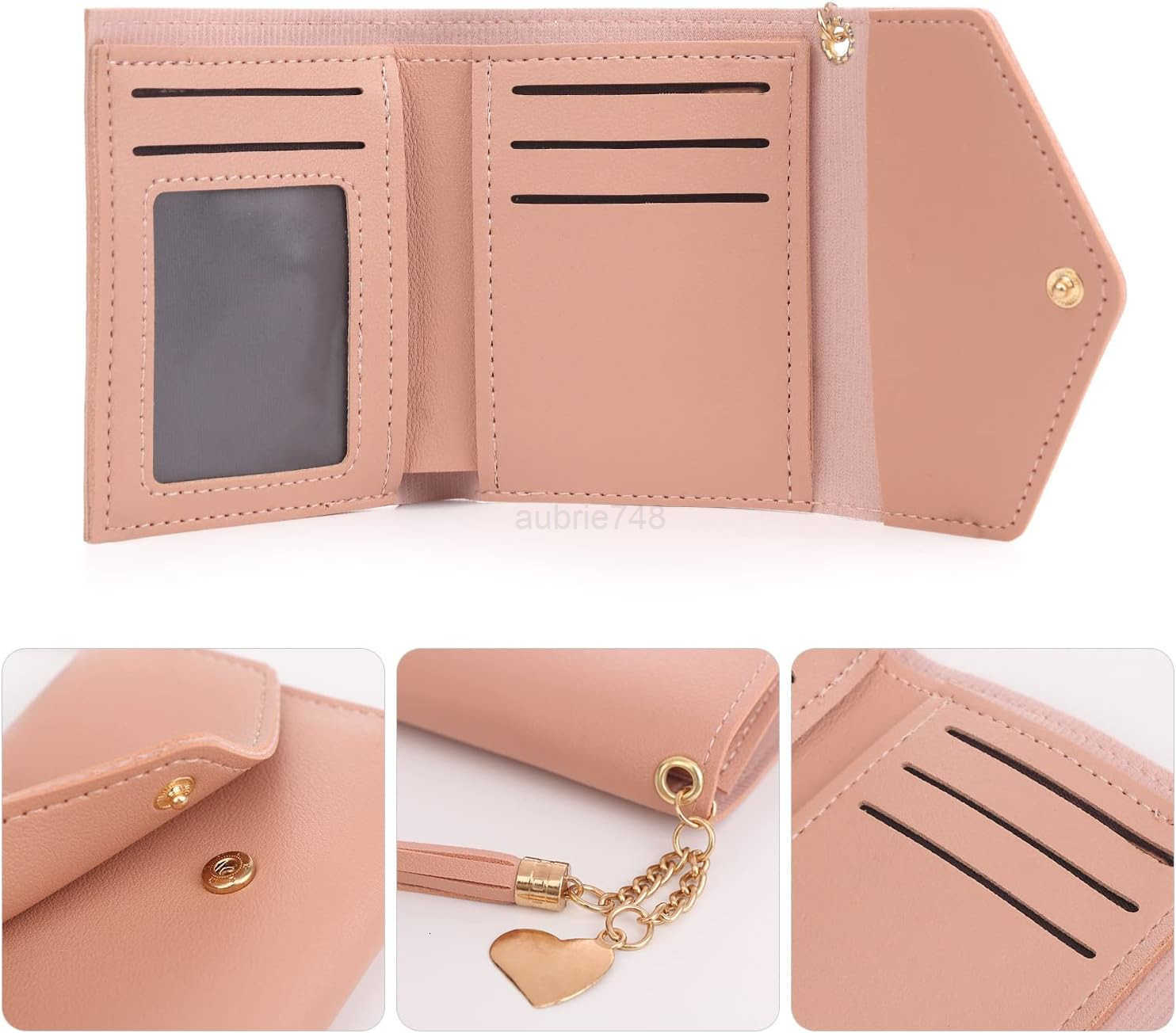 Small Wallet for WomenUltra Slim Pu Leather CARD Holder Clutch Wallets for WomenpinkZ250910