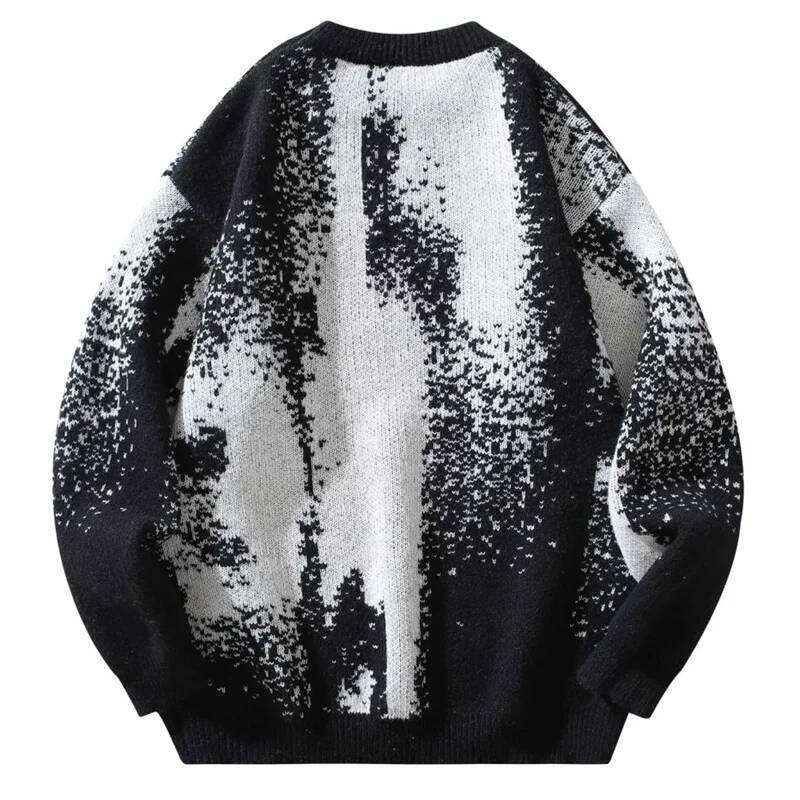 Designer Clothing 2025 Una Reta Men's New Autumn Winter Hip Hop Gradient Printing Men Streetwear Pullover Tops Haruku Couple Sweater