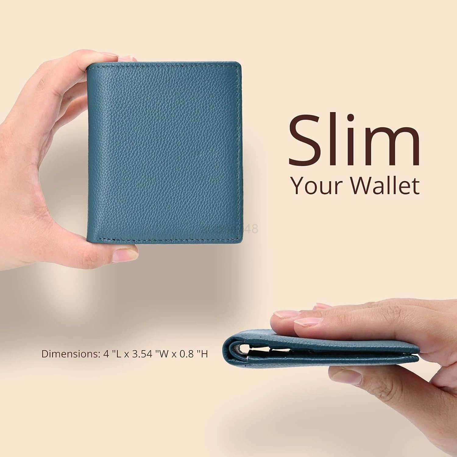 Ultra Slim Small RFID Wallet for Women Leather Tiny Thin Bifold Pocket Ladies WalletZ250910