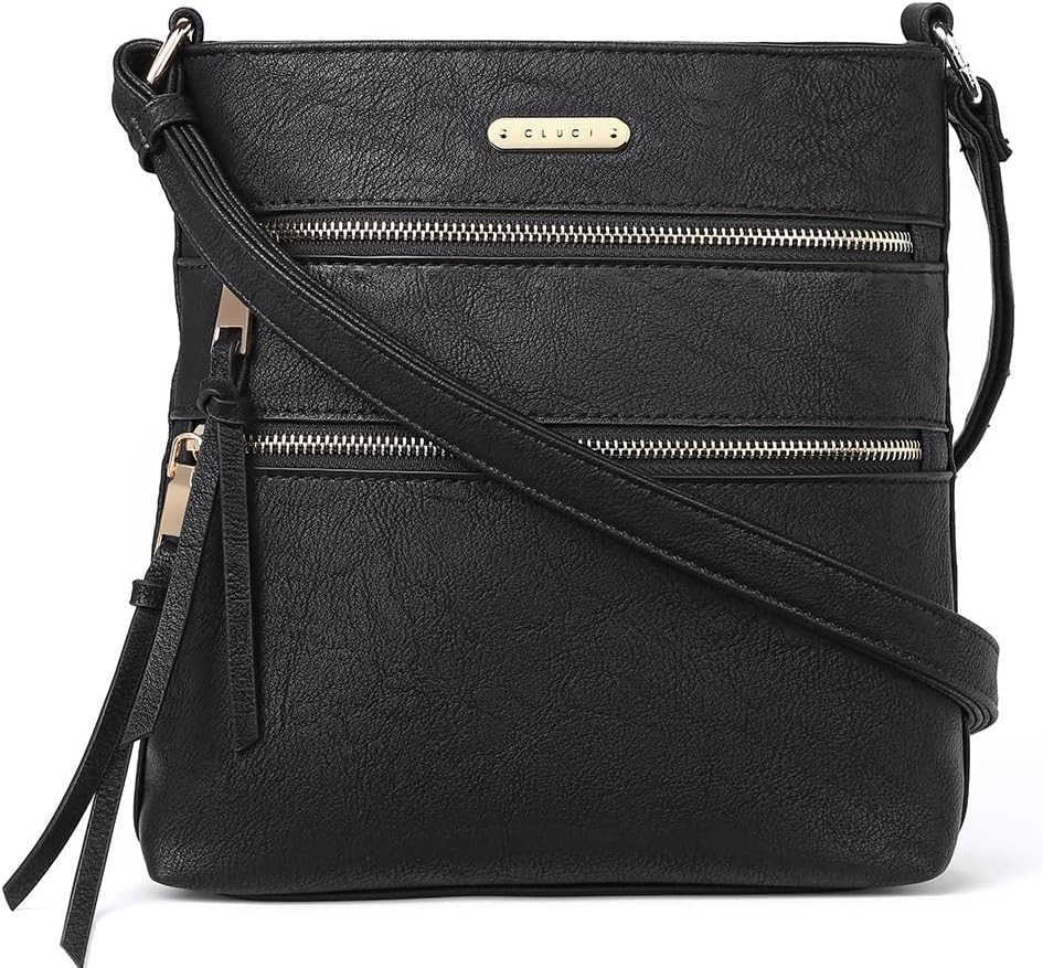 Crossbody Purses for Women Medium Size Zipper Pocket Adjustable Strap Soft Leather Womens Shoulder Handbags M250910