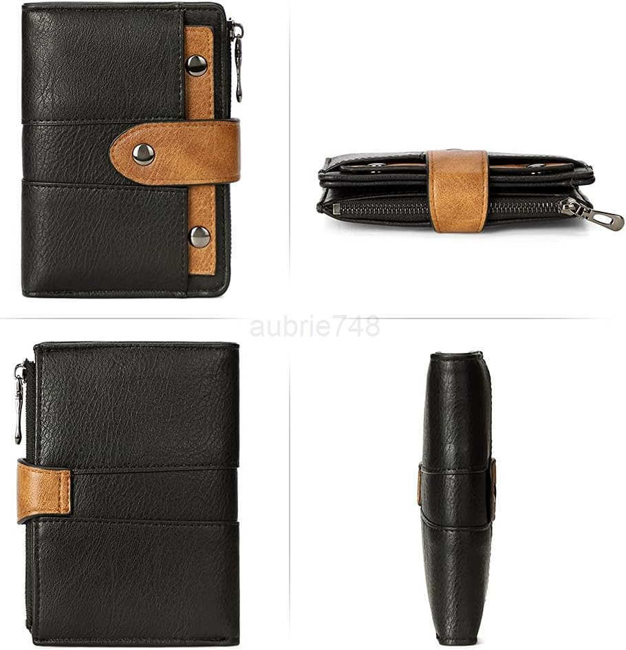 Small Wallet for Women Leather Slim Womens Wallet Bifold Multi Card Holder Organizer Designer with Removable ID WindowZ250910