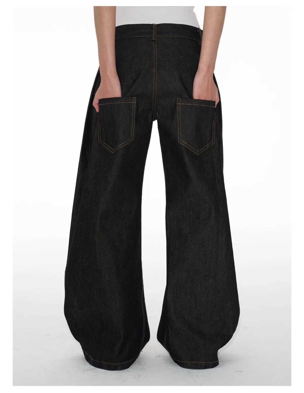 Vintage Baggy Low Waist Jeans Women Y2K Wide Leg Pants Oversized Harajuku White Lace Straight Leg Jeans Z250910