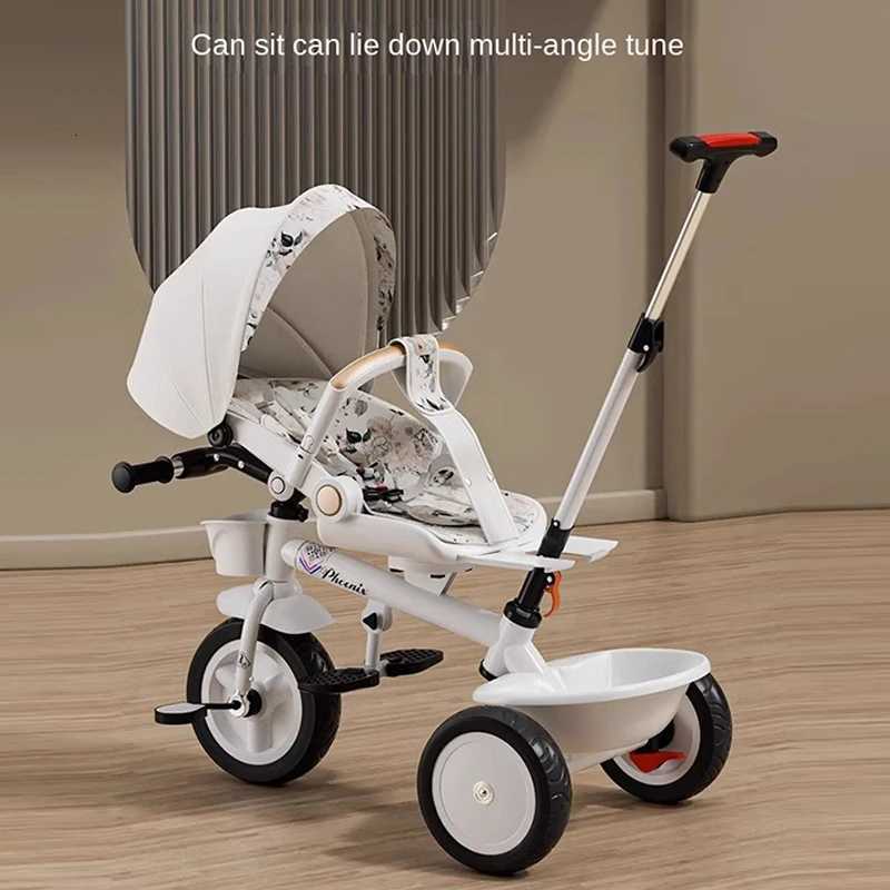 Multifunctional Childrens Threewheeled Pedal Car can Sit and Lie Down Twoway Large Baby Stroller 16 Years Old Bike W250910