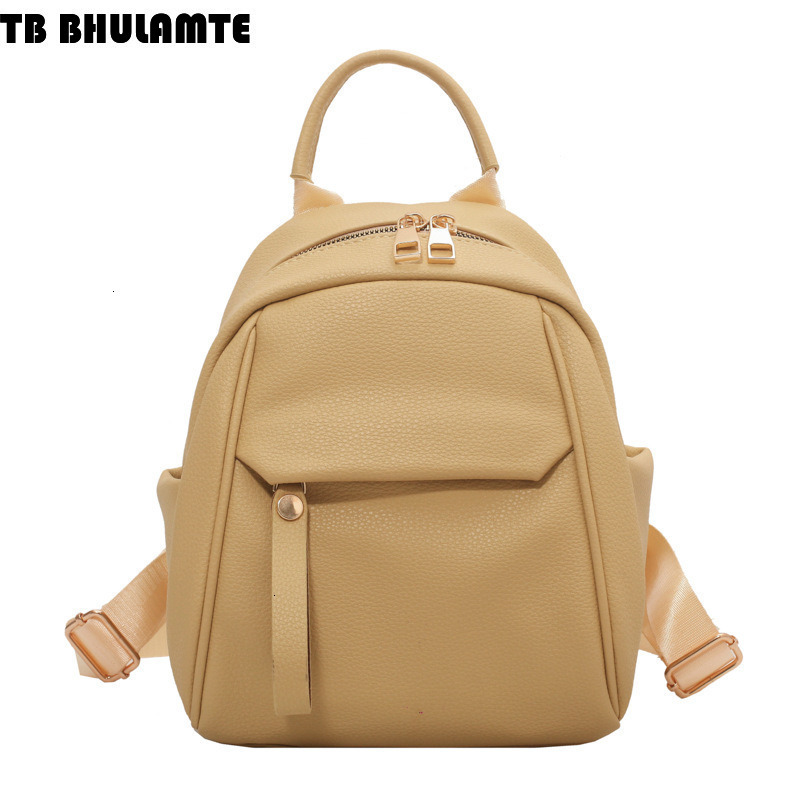 Free Shipping Designer Bag Backpack Korean Style Luxury Bag Soft Leather Texture Fashion Simple Backpack Casual Versatile School Commuting Literary Ba