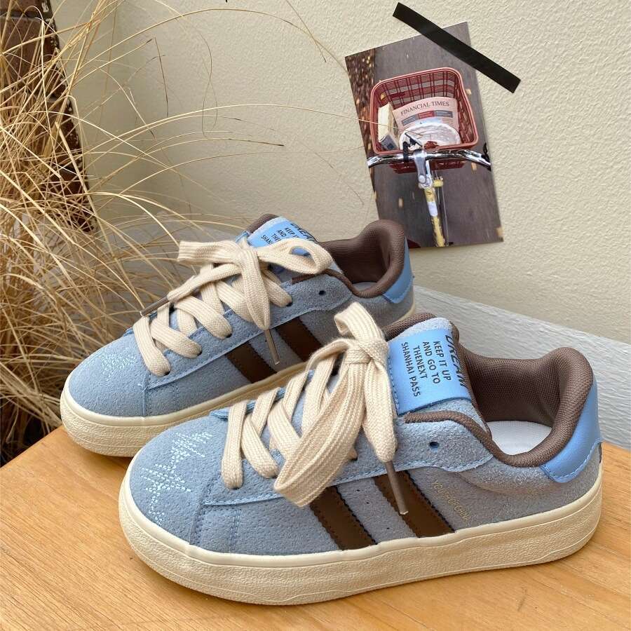 Women's Sneakers 2025 Spring New Niche Versatile Thick-Soled White Casual Sports Training Shoes