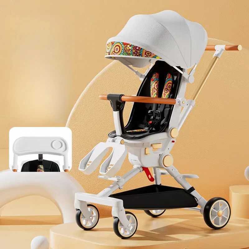 NEW Baby stroller lightweight baby trolley car four wheels stroller Can Lie and Sit with Dining plate portable baby stroller W250910