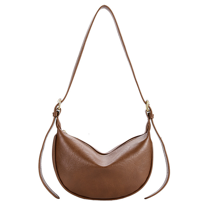 Free shipping designer Korean Style Soft Leather Texture Niche Casual Shoulder Bag Underarm Bag Women Fashion High-end Versatile Casual Crossbody Bag 