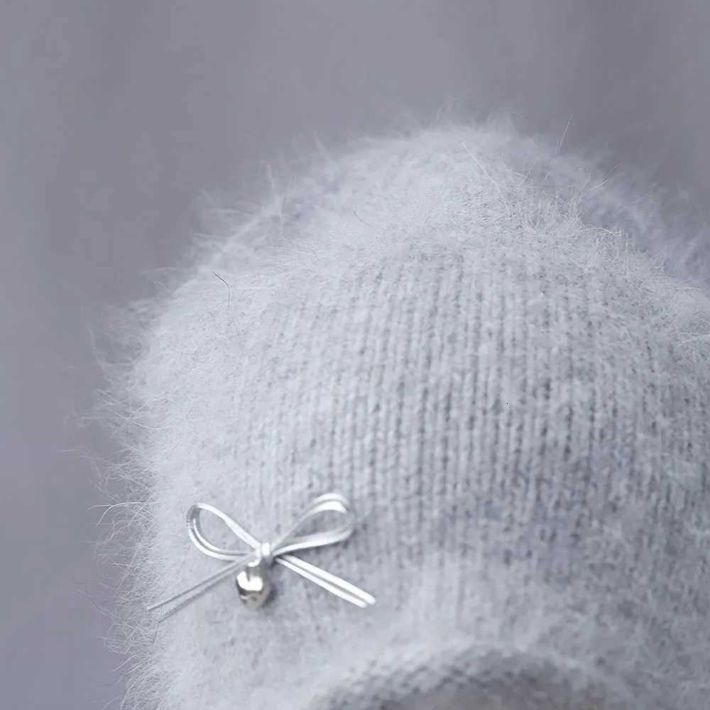 Angora rabbit hair outdoor deep hat mens soviet hat wts hat for womens winter hat Rattan hat Fur hat Cute hat fleece knit hXJ250910