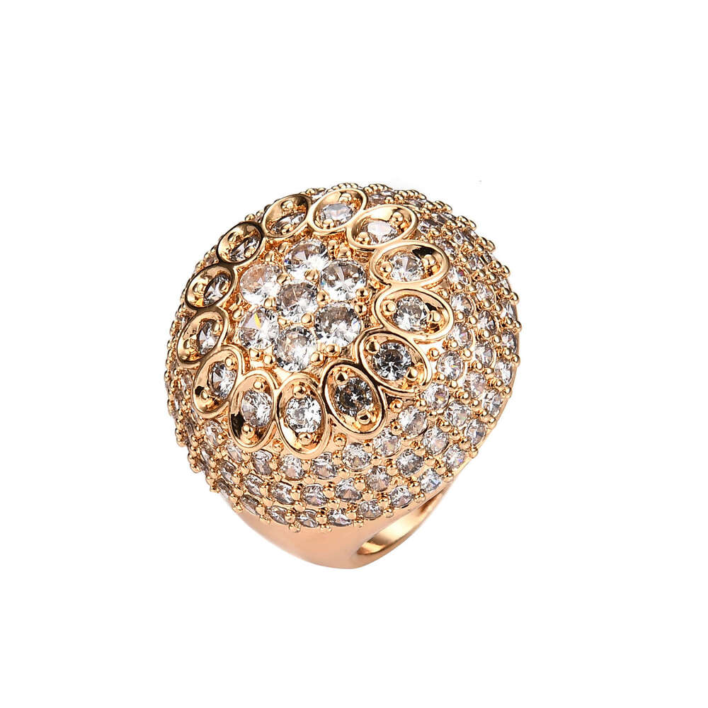 New Ring Jewelry for Women, Light Luxury Zircon Inlay, Unique and Exaggerated with a High-End Feel