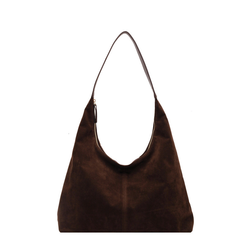 Free shipping designer Suede Bag for Women Autumn New Trendy Solid Color Shoulder Bag Casual Large Capacity Commuter Bag Tote Bag