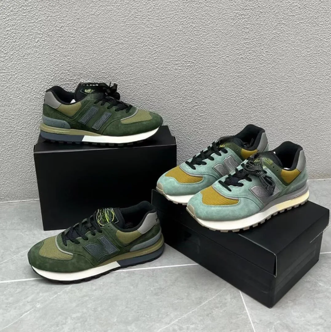 Designer men and women running shoes Shidao New high-end brand new 574 couple's casual one-piece sports shoes