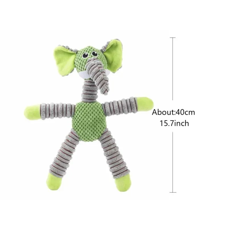 Elephant Pet Plush Toys Dogs Self Relieving and Vocalizing Toys Cat Teeth Grinding and Bite Resistant Interactive Toys