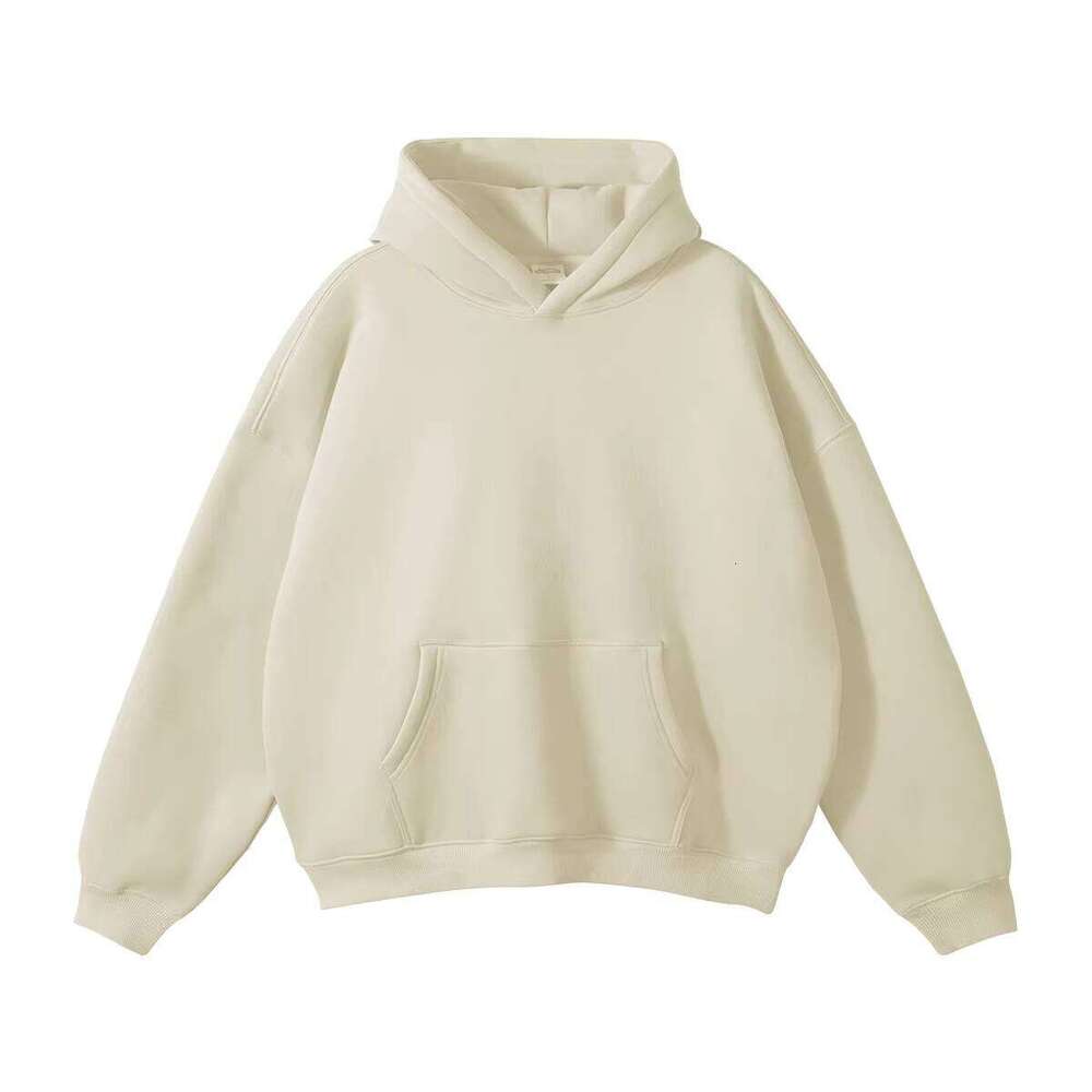 380GSM Heavy Solid Color Oversized Fashion Loose Thick Plain Hoodie