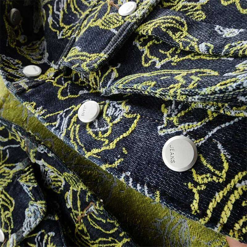 Designer Clothing 2025 Spring Vintage Embroidery Jacquard Big Pocket Denim Women Cowboy Outwear Chaquetas Mujer Loose Short Jeans Jacket Female