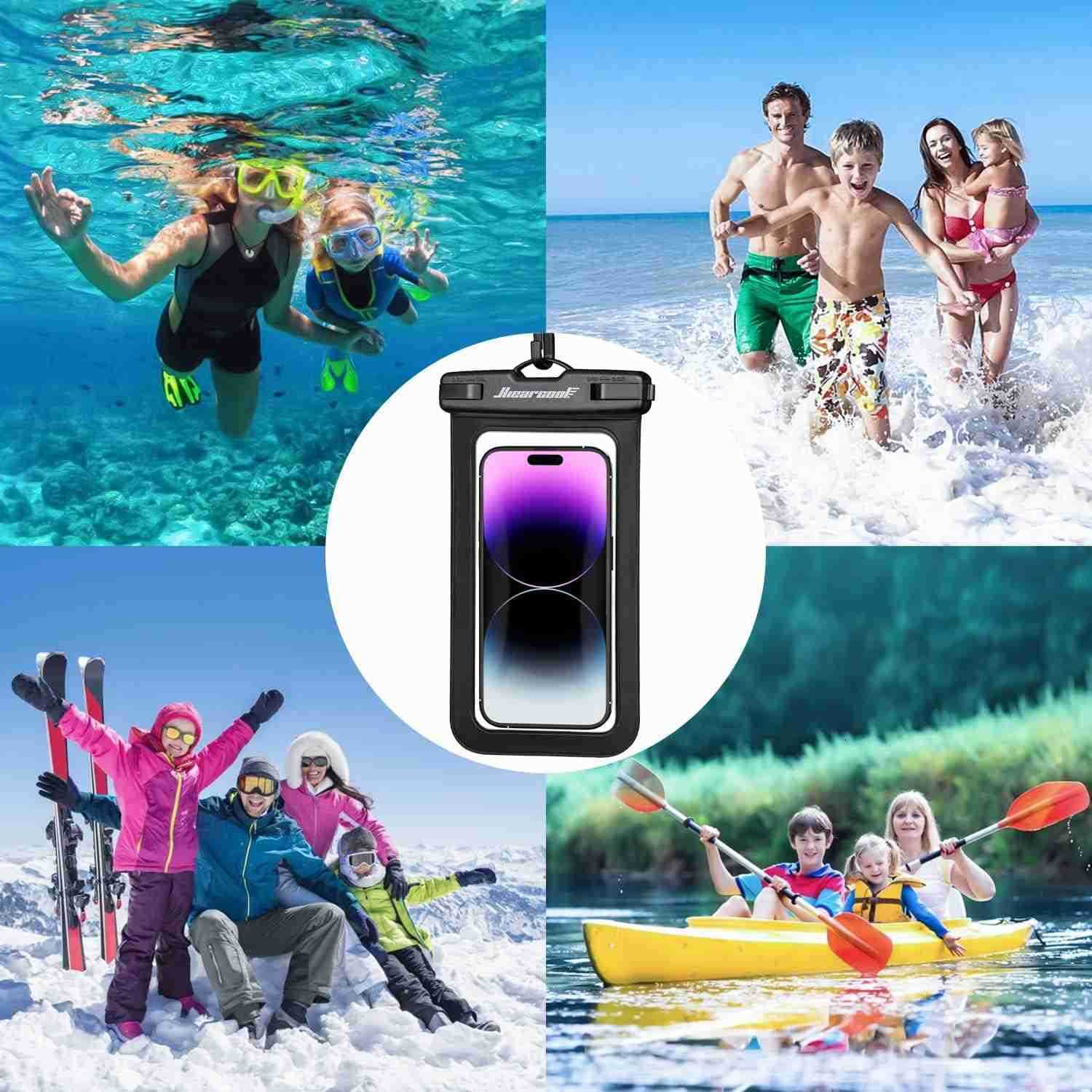 Waterproof Pouch for iPhone Waterproof Phone Bag Travel Essentials Cruise Accessories Must Haves4Pack Black Z250910