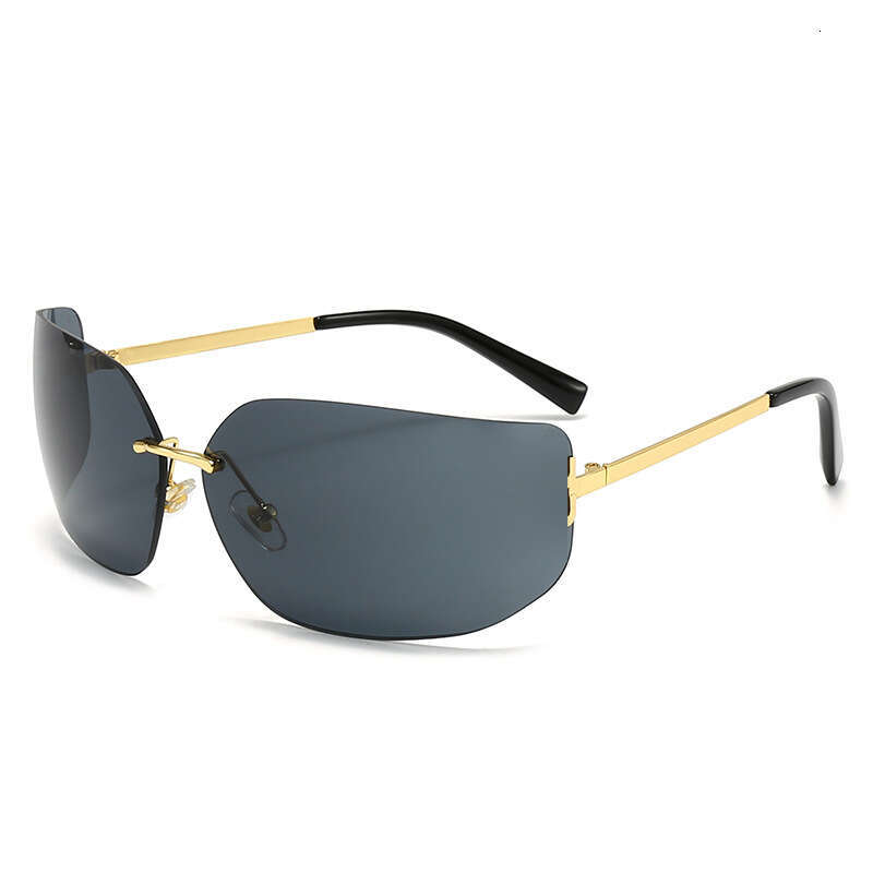 New Fashion Style Cat Eye Frameless Driving Travel Sunglasses 8849