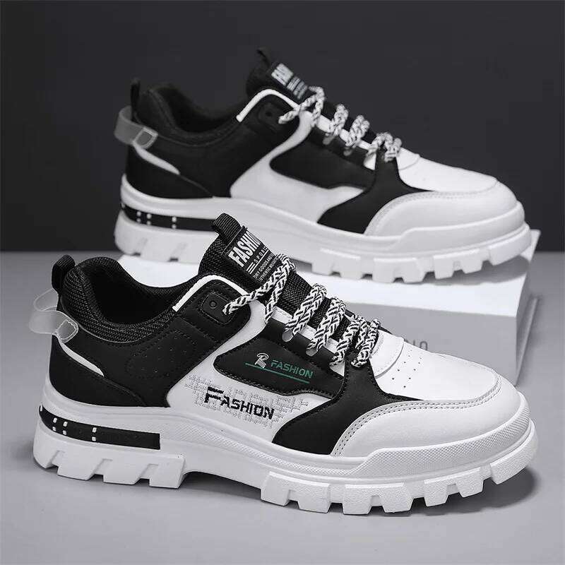Casual Shoes Mens Sneakers Leather Outdoor Platform Fashion Luxury Designer Sports Running Hiking Skateboard Boots Autumn