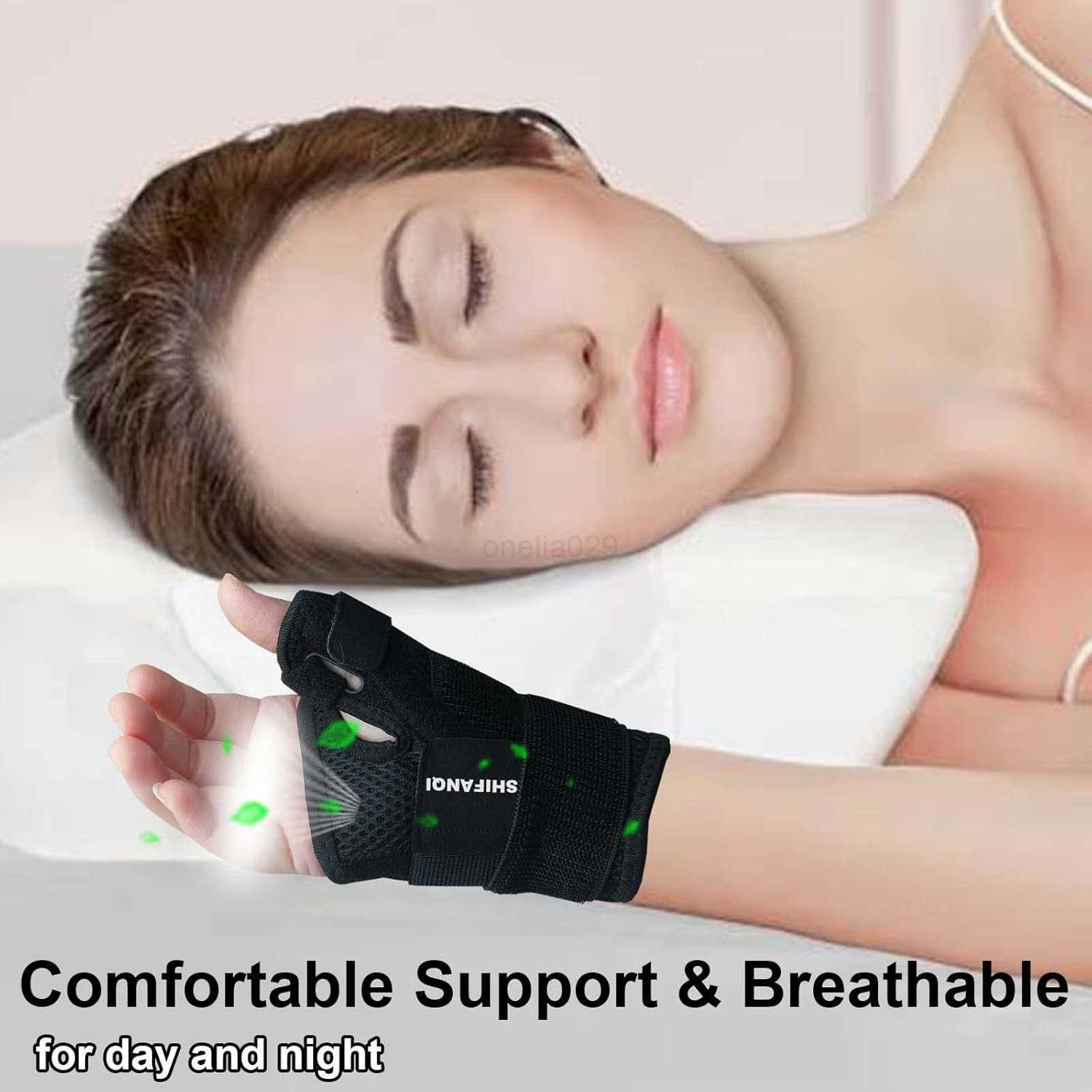 Thumb Splint for Left Right HandThumb Spica Support Brace Wrist Stabilizer for Pain Carpal Tunnel Sprains Arthritis Tendonitis Tenosynovitis with Adju