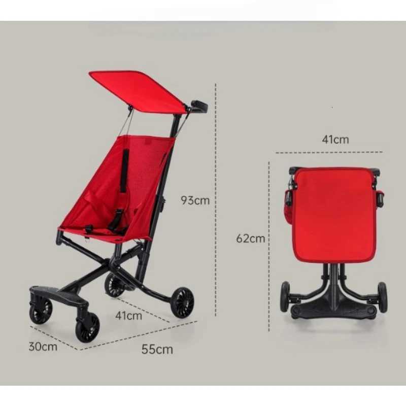 Lightweight Baby StrollerEasy To CarryBaby Travel Strollerlightweight and Foldable Fourwheel Baby Stroller with sunshade W250910