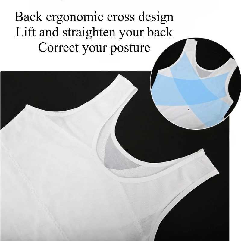 Mens Body Shaper Buckle Adjustable Waistband Shapewear Compression Vest Abdomen Shapewear Mens Shapers Corset Waist Vest W250910