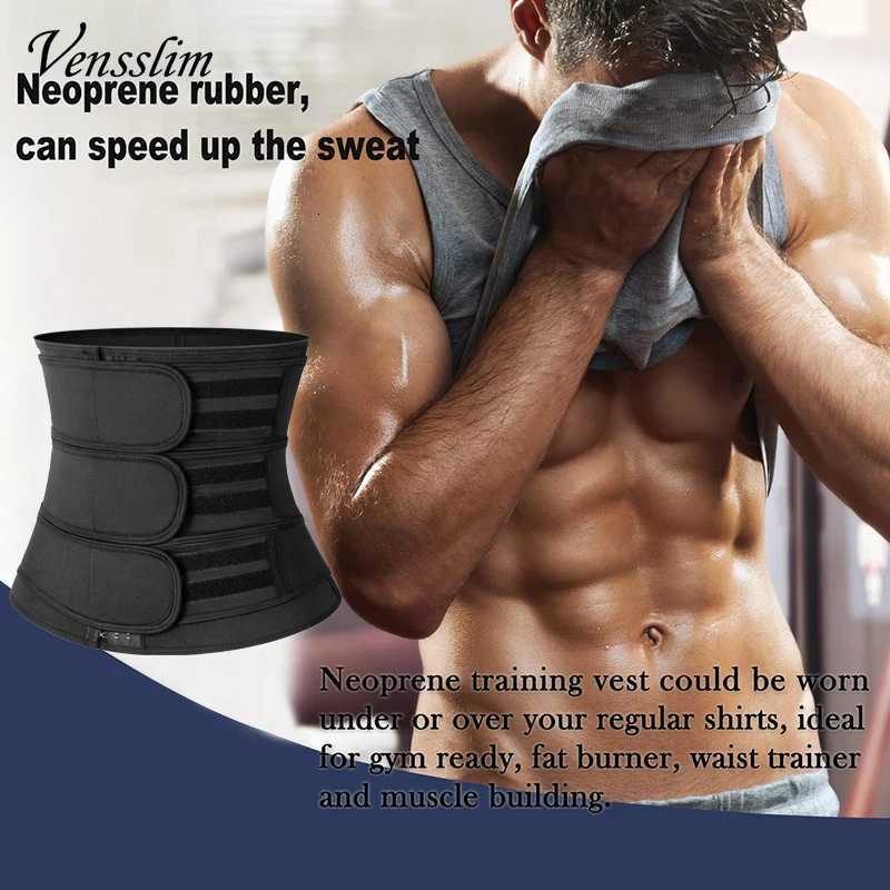 Vensslim Men Waist Corset Abdominal Slimming Belt Fitness Body Shaper for Weight Loss Strap Compression Waist Trimmer W250910