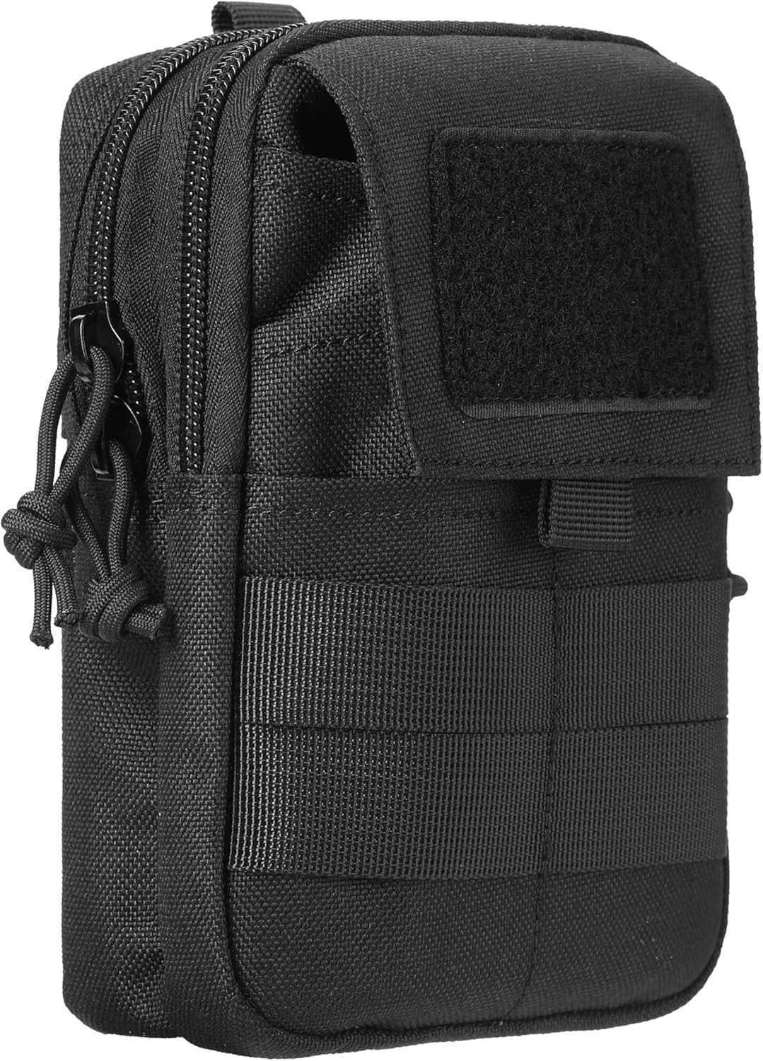 Multipurpose Tactical Molle Mobile Phone Belt Pouch EDC Gadget Slim Utility Waist Bag with Cellphone Holster Large Black Z250910