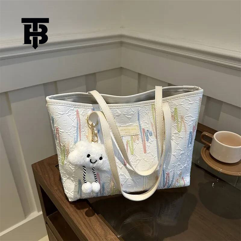 TB BHULAMTE Luxury Designer Bag Fashionable Ladies' Bag Embroidered Tote Luxury Bag Versatile Simple And Fashionable Luxury Bag Multi-purpose Han