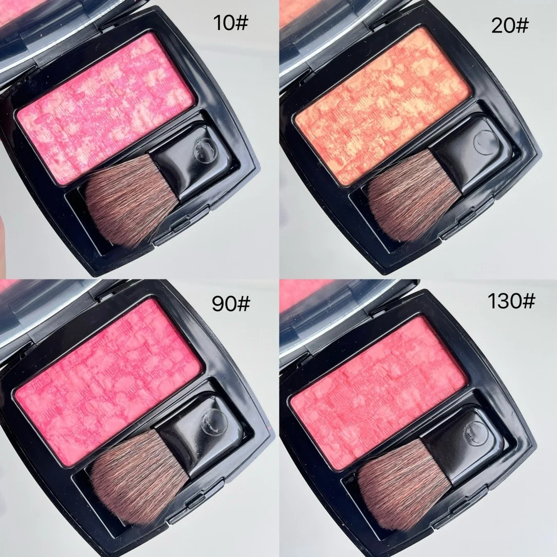 Powder Blusher Twill Soft Cloth Star Color Powder Blusher Plate Weaving High Gloss Pearl Lightbrightening And Lasting Makeup