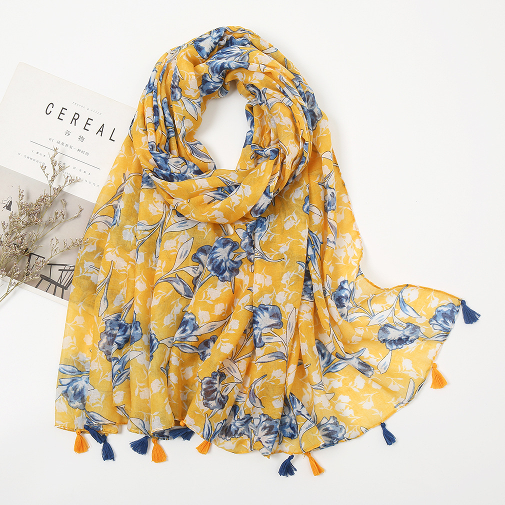 K1874 Women's Chiffon Pleated Sun Scarf Shawl Wrap Lightweight Breathable UV Protection Long Sleeve