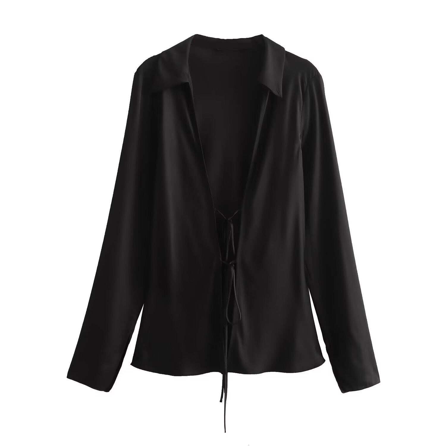 2025 European and American Women's design Summer New Style Butterfly Knot Silk Shirt Designer Shirt