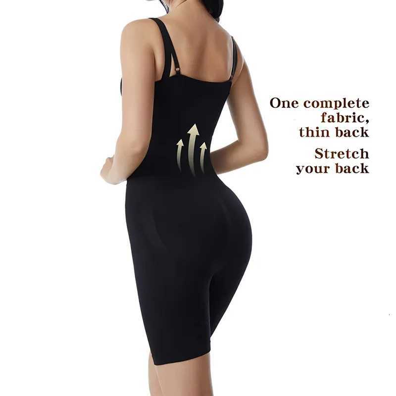 Seamless Women Bodysuit Butt Lifter Shapewear Waist Body Shaper StrappyBack Chest Enhancing Corrective Underwear Corset W250910