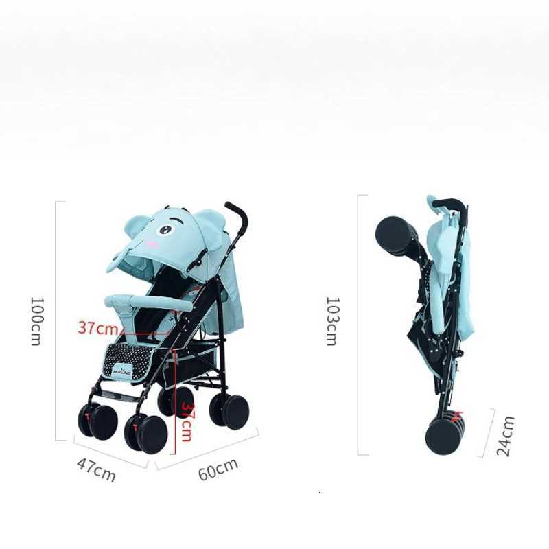 Elephant Stroller Adjustable Baby Stroller for All Seasons Can Sit or Lie Down Safe and Portable W250910