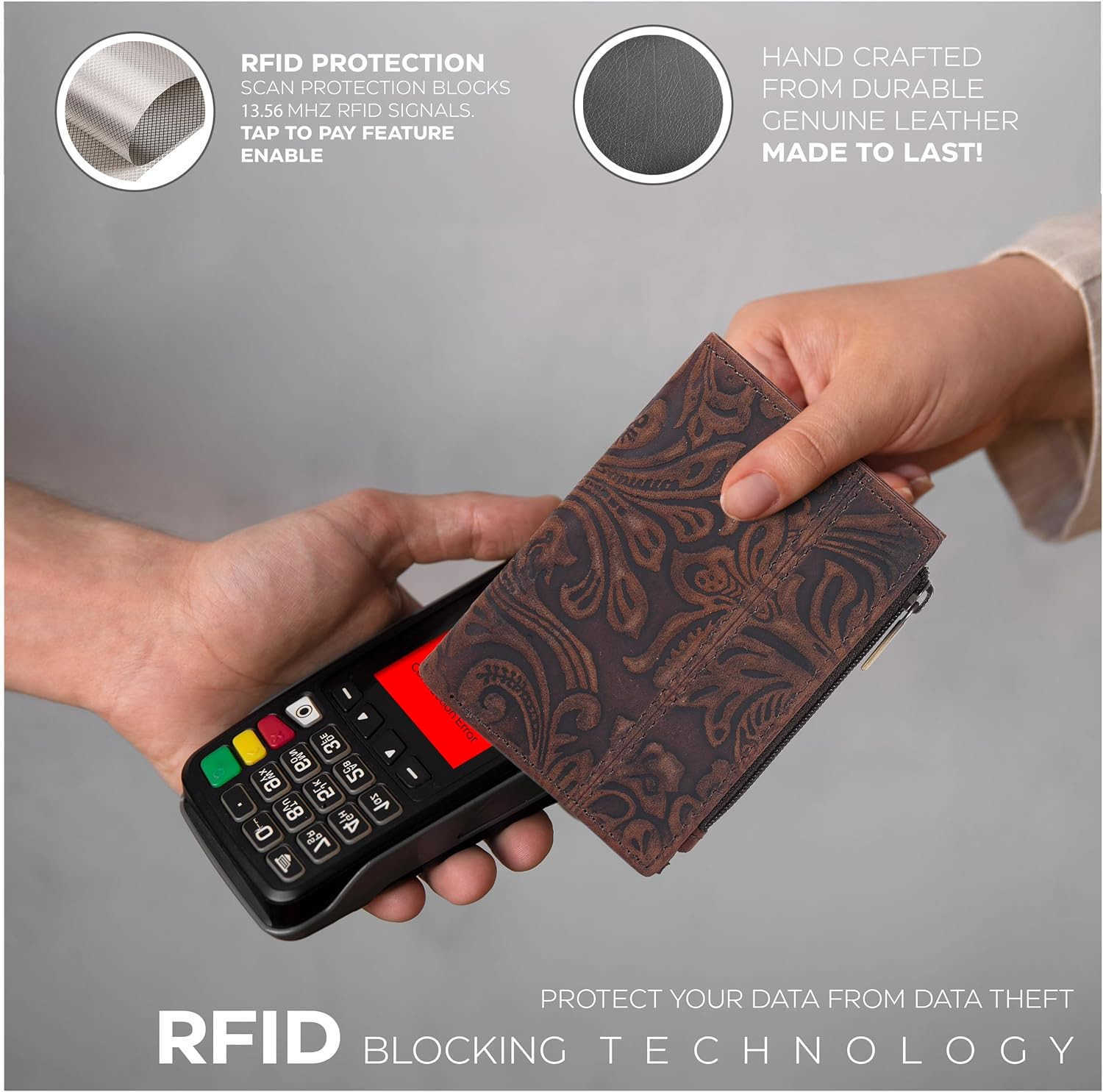 Wallet For Women Full Grain Leather Small RFID Coin Purse CARD ID Holder for LadiesBifold Wallets for TeenagerZ250910