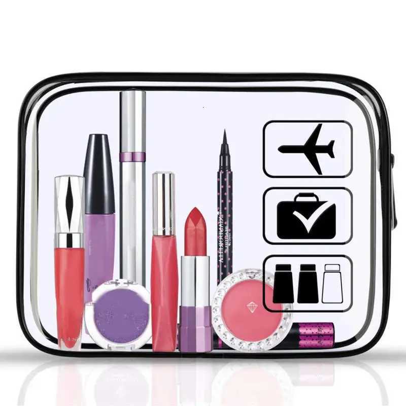 Transparent Makeup Bag PVC Waterproof Storage Bag Multifunctional Travel Toiletry Bag Beach Swimming Storage Bag Makeup BagXJ250910